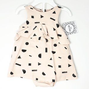 Focus Kids Shape Print Dress and Diaper Cover